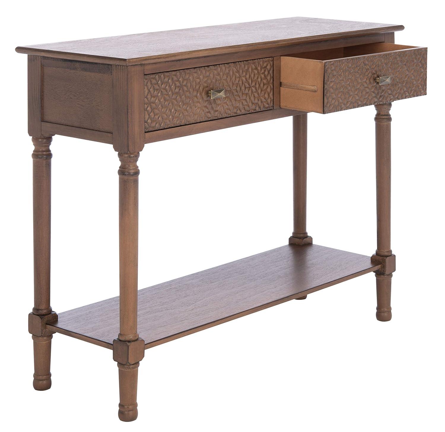 Halton 2 Drawer Console Table - CNS5718C - Brown - Safavieh