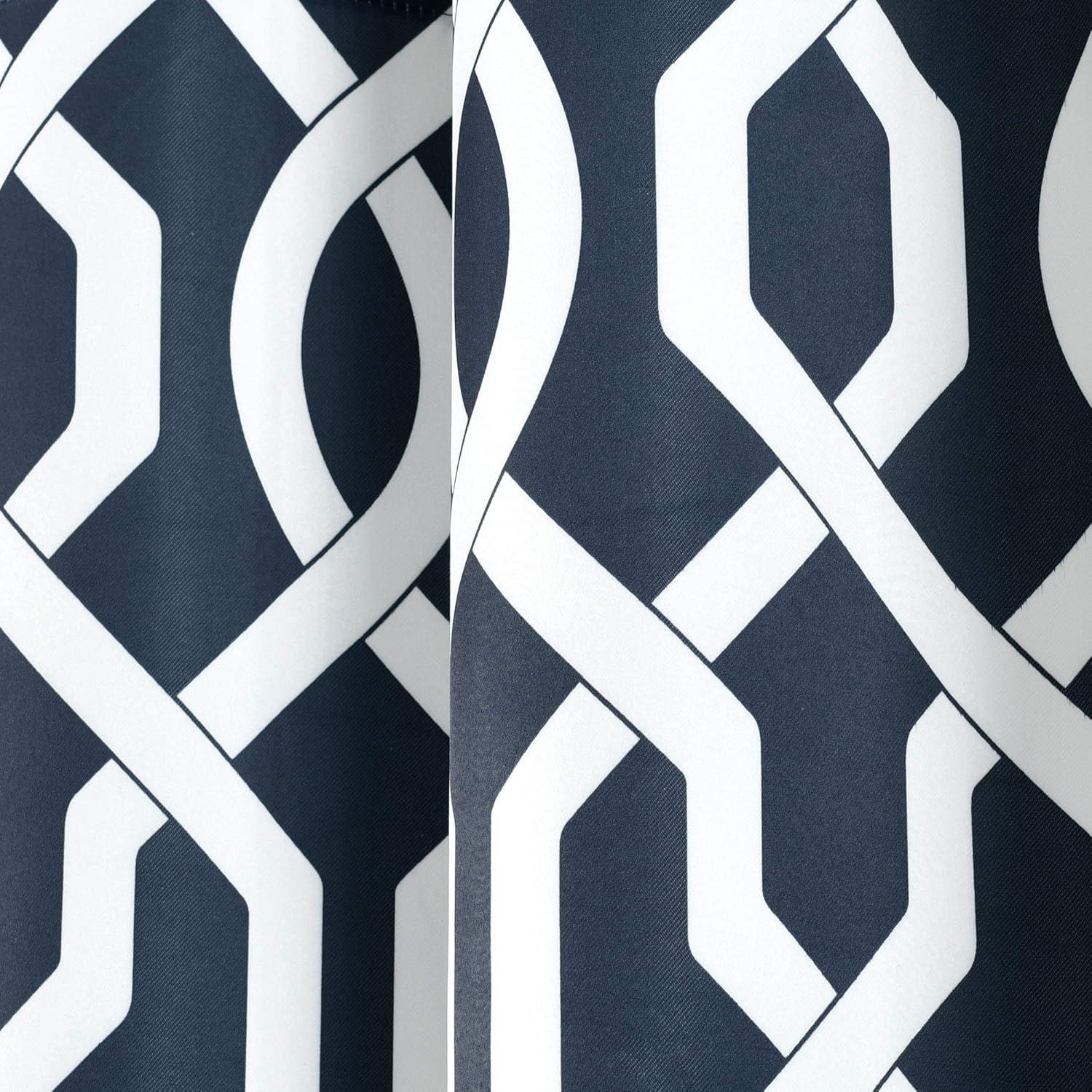 Lush Decor Trellis Polyester Room Darkening Curtain Pair (Set of 2)