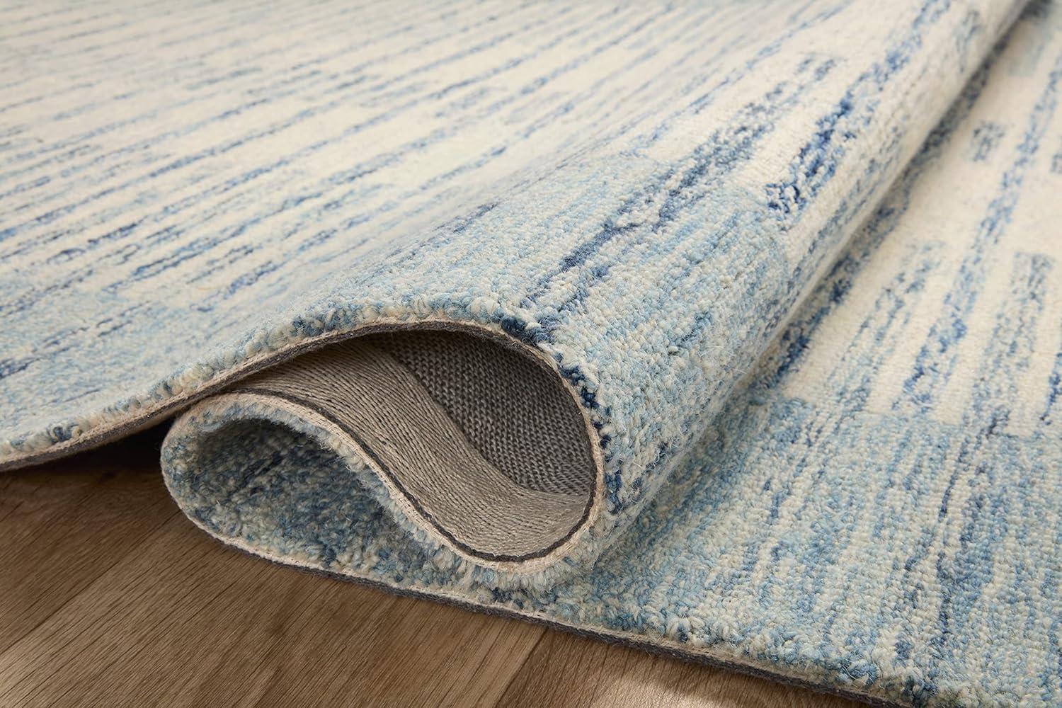 Chris Loves Julia x Loloi Chris Loves Julia x Loloi Chris Collection CHR-01 Ivory / Denim, Transitional  Area Rug