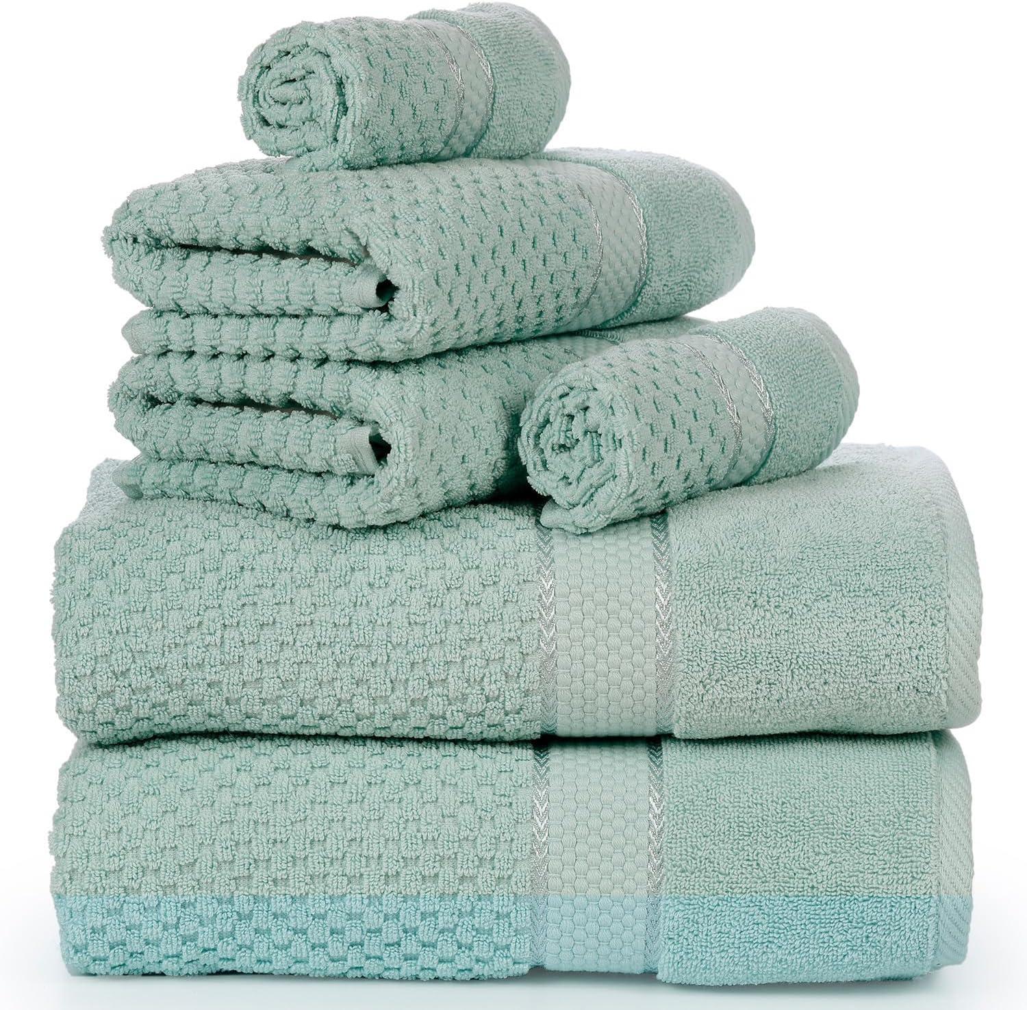 Ample Decor Mulaayam 100% Cotton Popcorn Textured Towel Collection