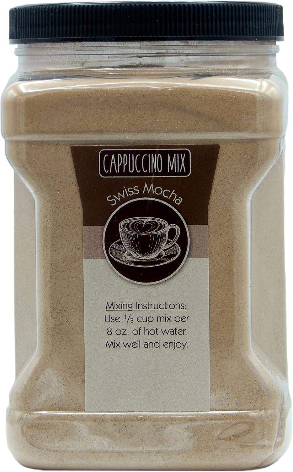Swiss Mocha Instant Cappuccino Mix in 3 lb Tub