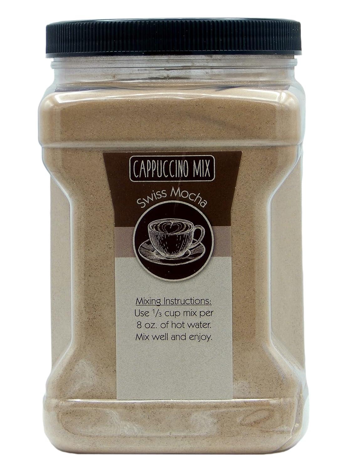 Swiss Mocha Instant Cappuccino Mix in 3 lb Tub