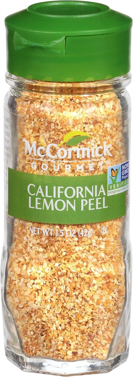 McCormick Gourmet Kosher California Lemon Peel, 1.500 oz Bottle