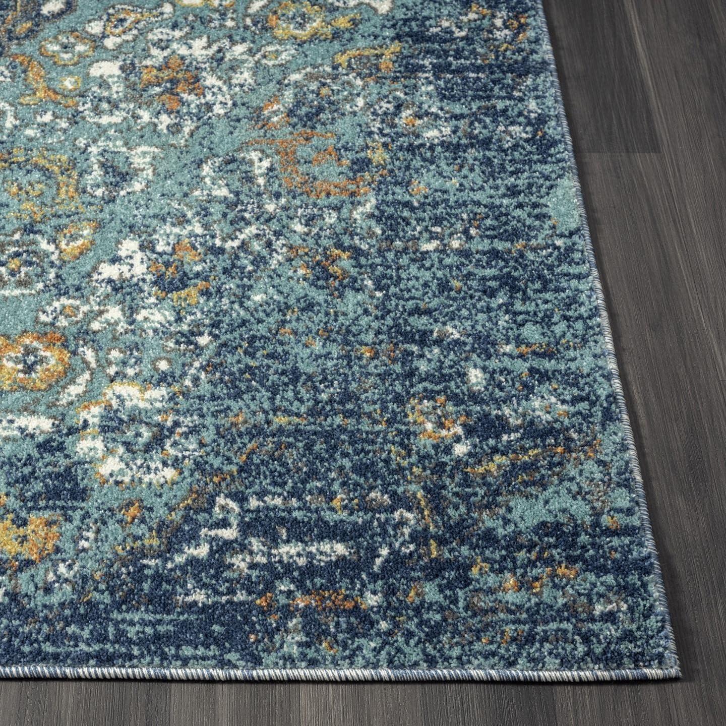 Luxe Weavers Victoria Collection Cream 9x12 Floral Area Rug