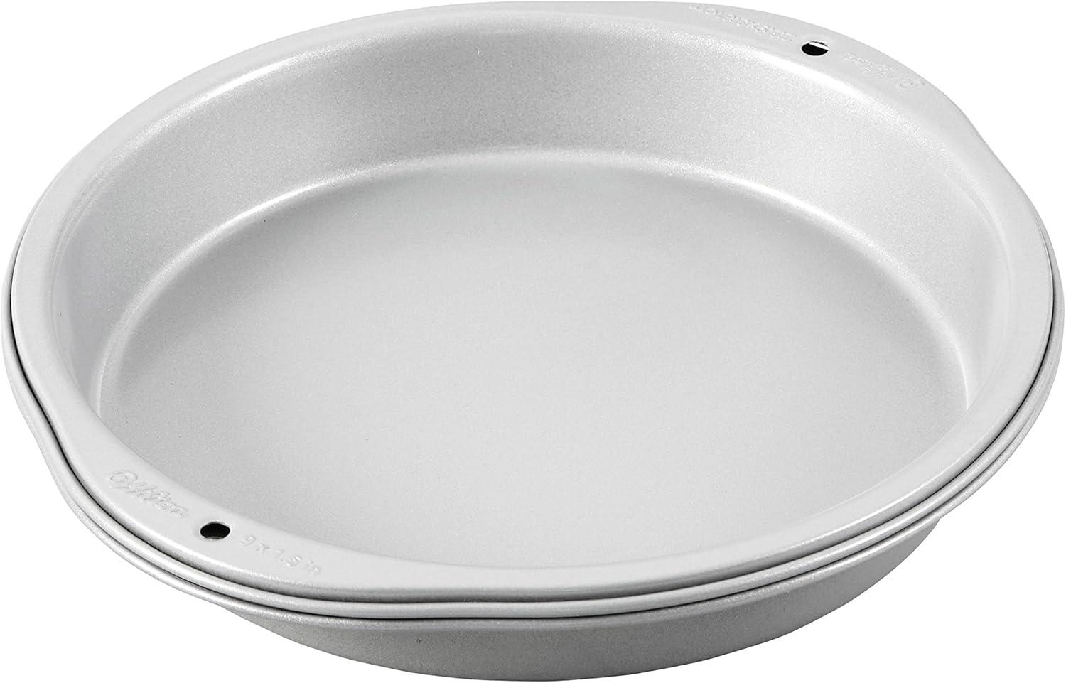 Wilton Recipe Right Non-Stick 9-Inch Round Cake Pans Set, 2-Piece, Steel