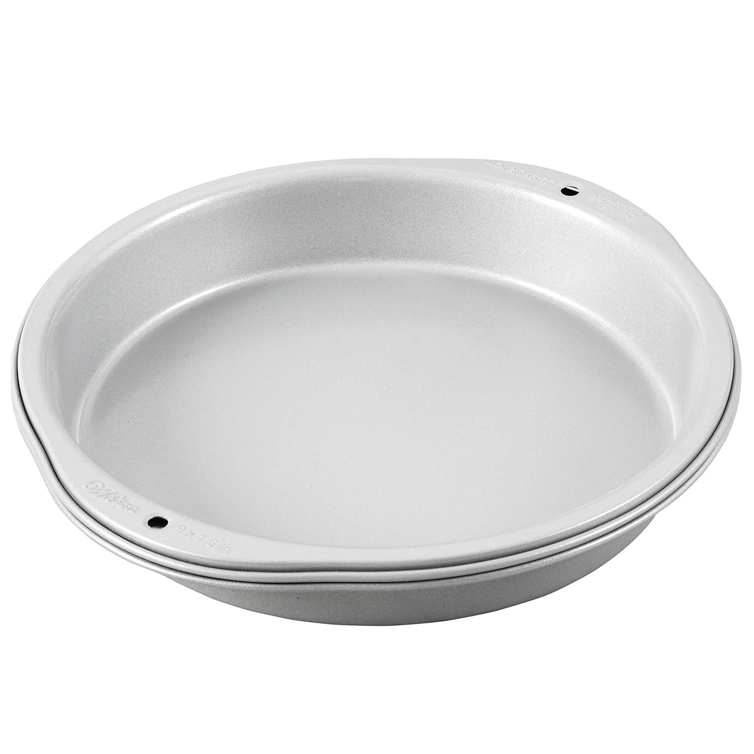Wilton Recipe Right Non-Stick 9-Inch Round Cake Pans Set, 2-Piece, Steel