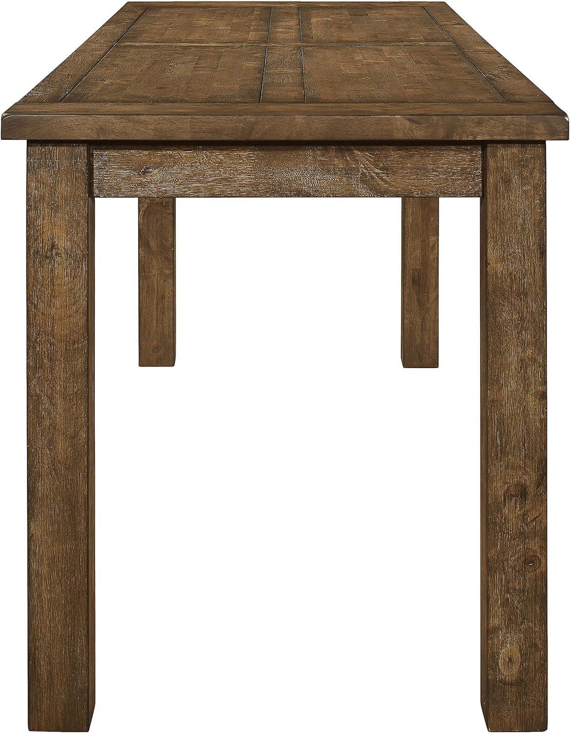 Coaster Company Coleman 83.75 in Rectangle Dining Table, Golden Brown