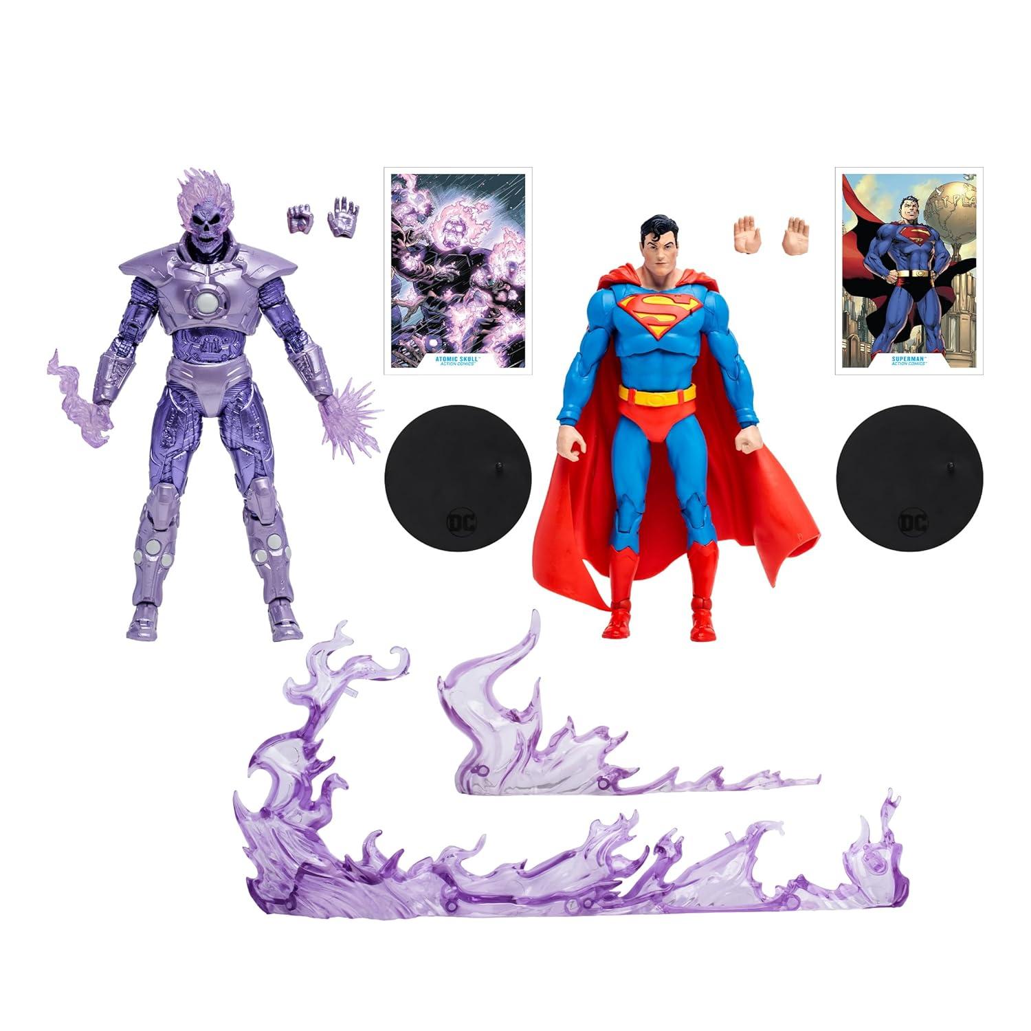 McFarlane Toys DC Gold Label Atomic Skull vs. Superman Action Figure, 2 Pack