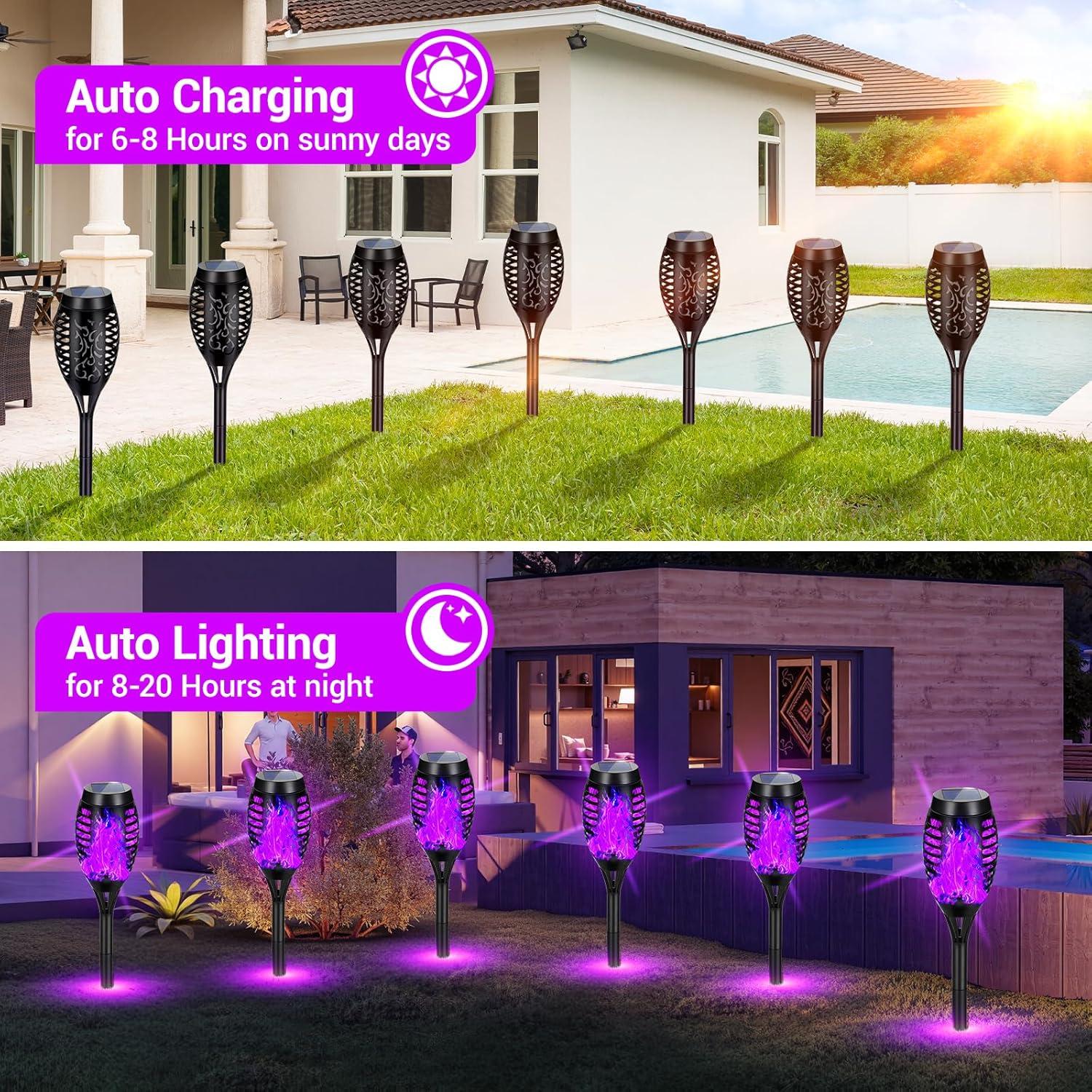 The Holiday Aisle® 8 Pack Halloween Decorations Outdoor, Halloween Solar Lights for Halloween Decor