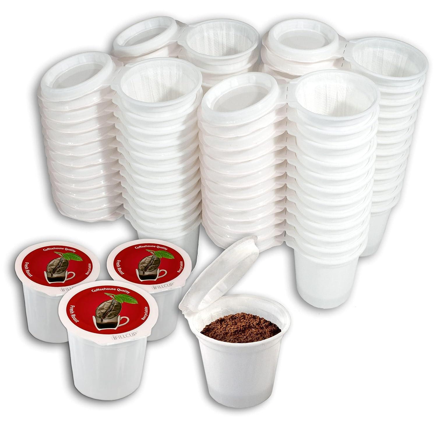 iFillCup Pods – 42 pack Fillable and Reusable Pods for use in Keurig brewers. Zero sediment Gold Medal Champion coffee quality. Universally compatible in single and multi-needle brewers. | Red