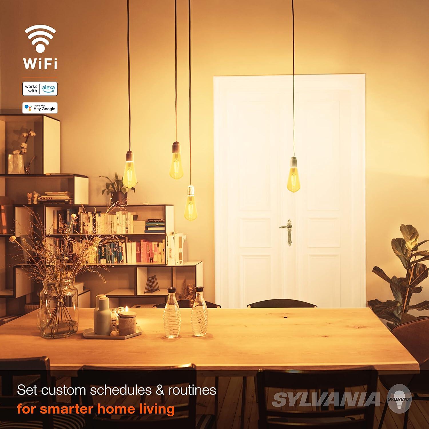 Amber Finish Dimmable LED Smart Bulb with Voice Control