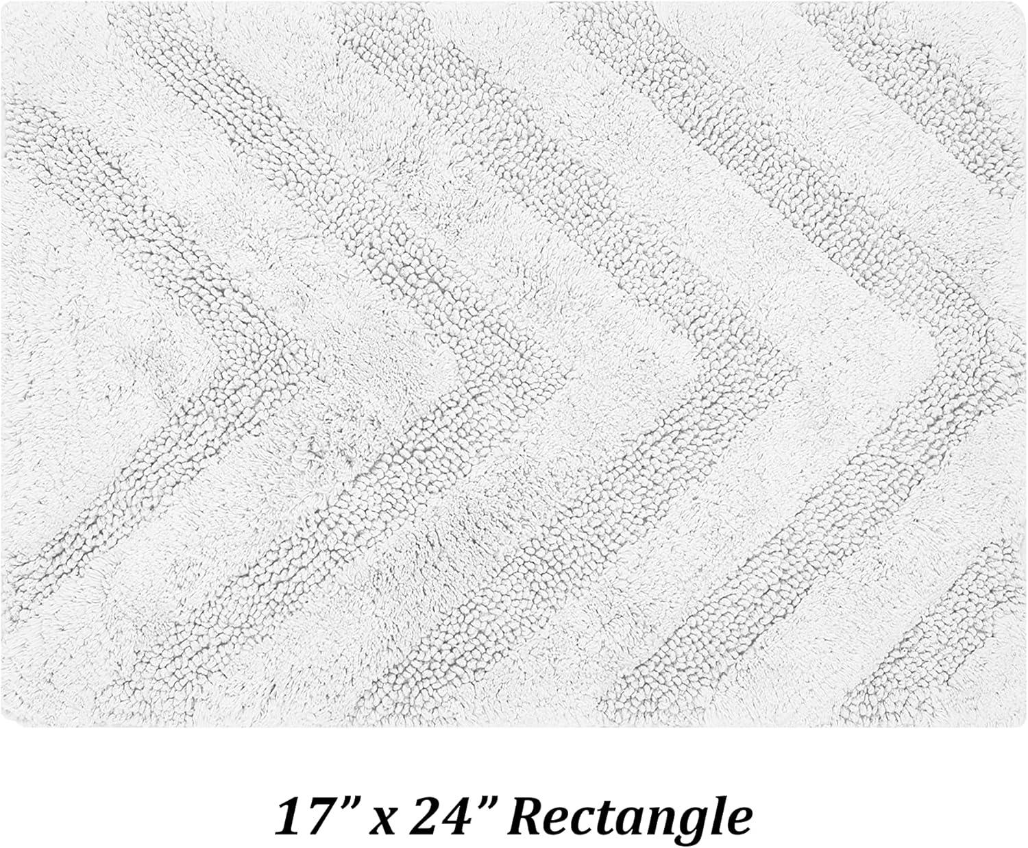 Better Trends Kus Corrigan 100% Cotton Machine Washable Anti-Skid Bathroom Rug