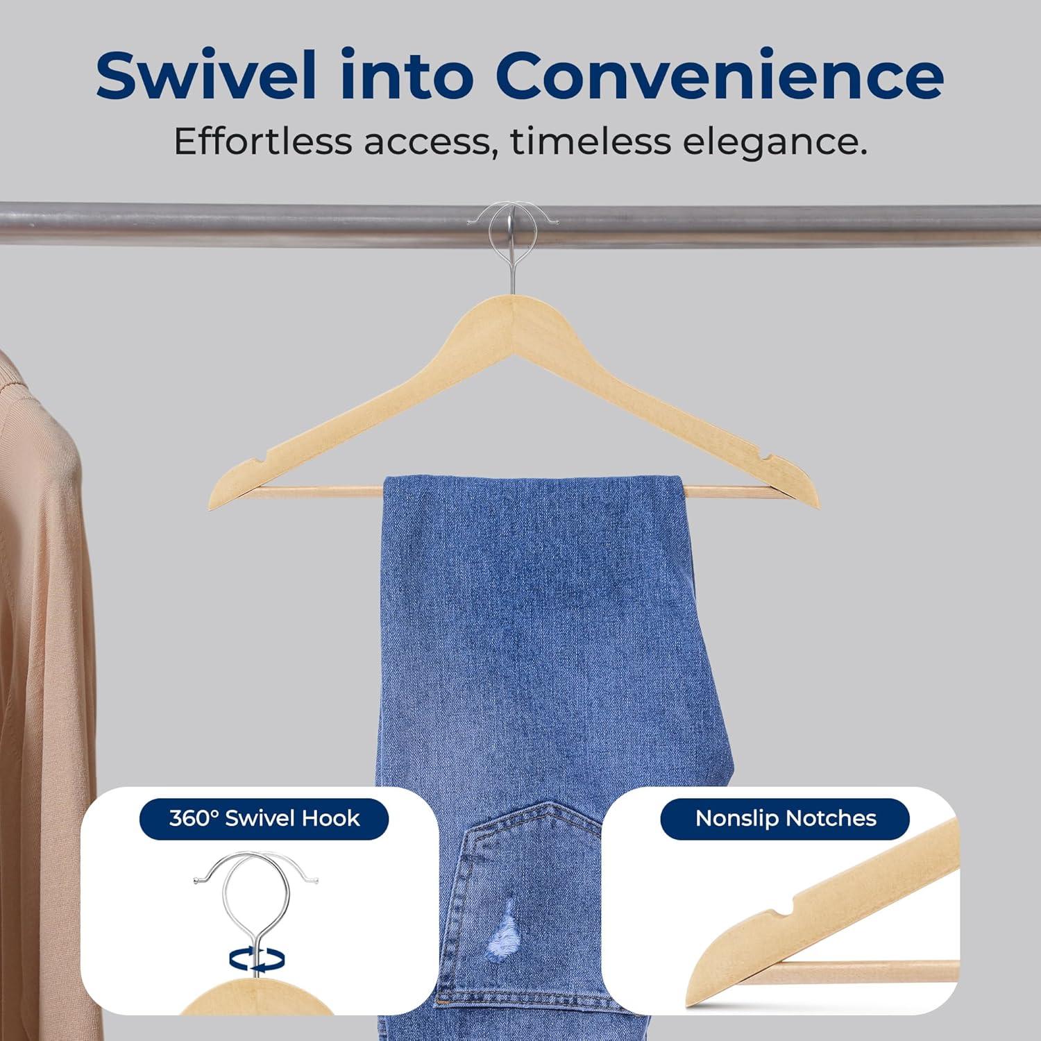 SereneLife Non-Slip Standard Hanger