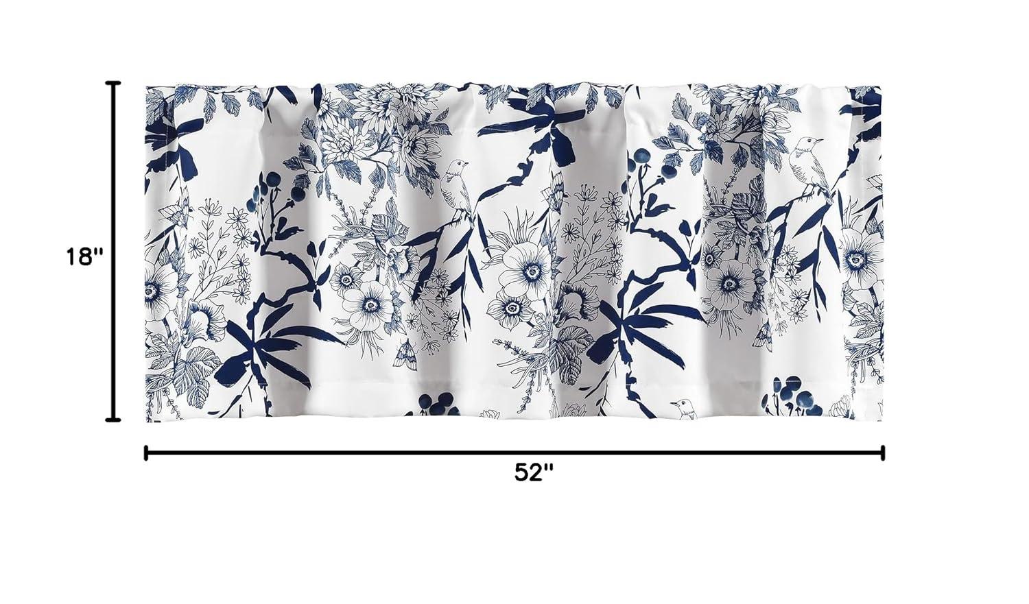 Lush Decor Botanical Garden Floral Tailored 52'' W Window Valance