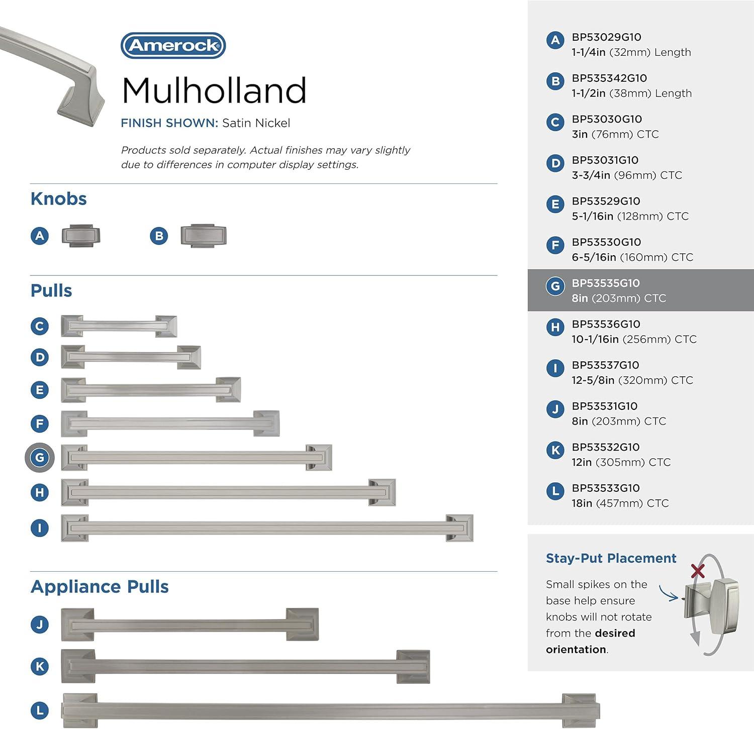 Amerock Mulholland Cabinet or Drawer Pull