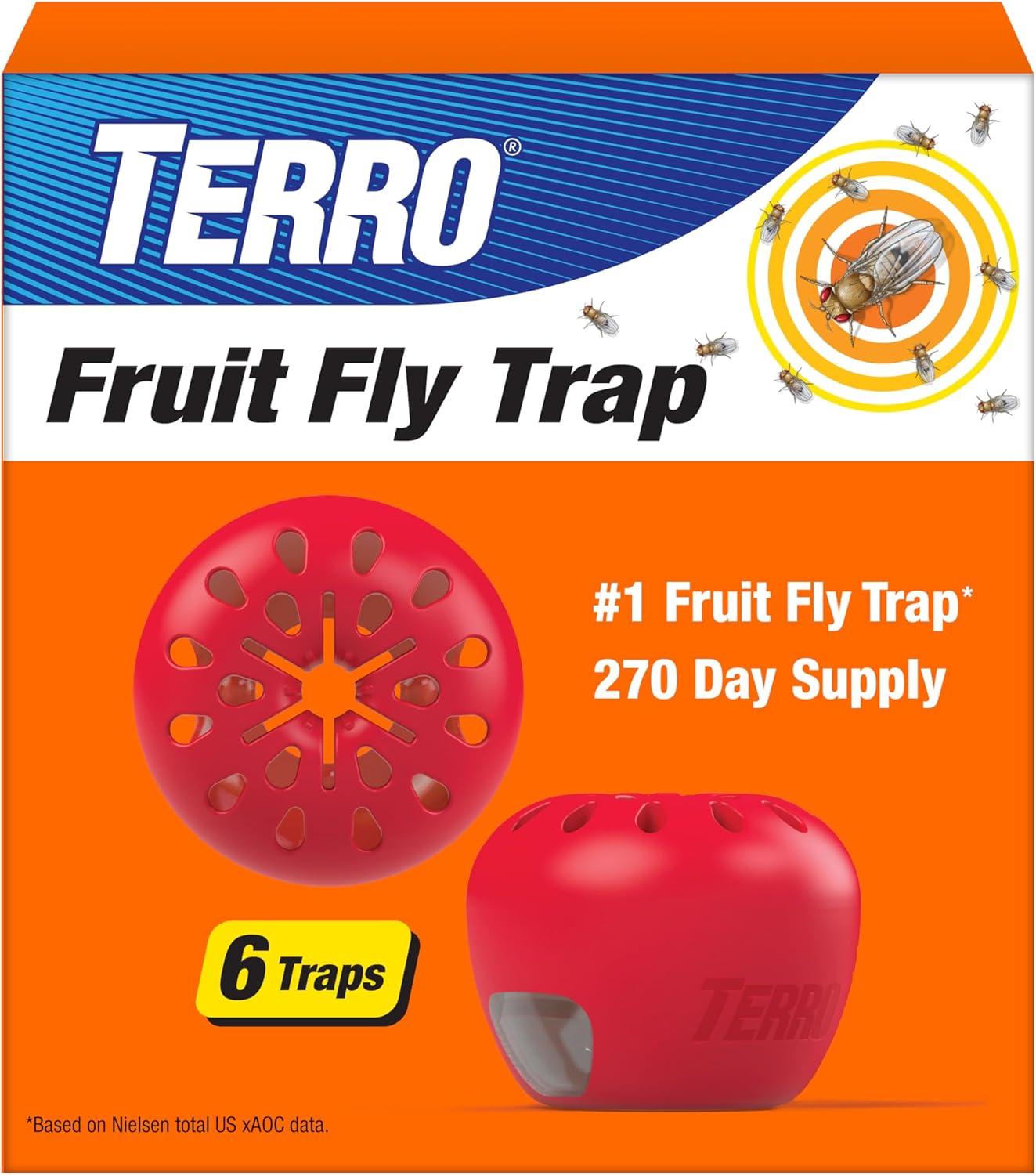Terro Fruit Fly Trap, 6 Pack