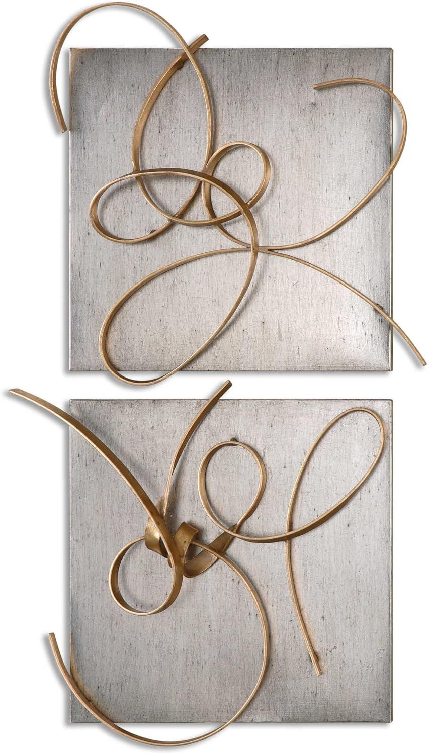 Harmony Hand Forged Metal Abstract Wall Sculpture Set