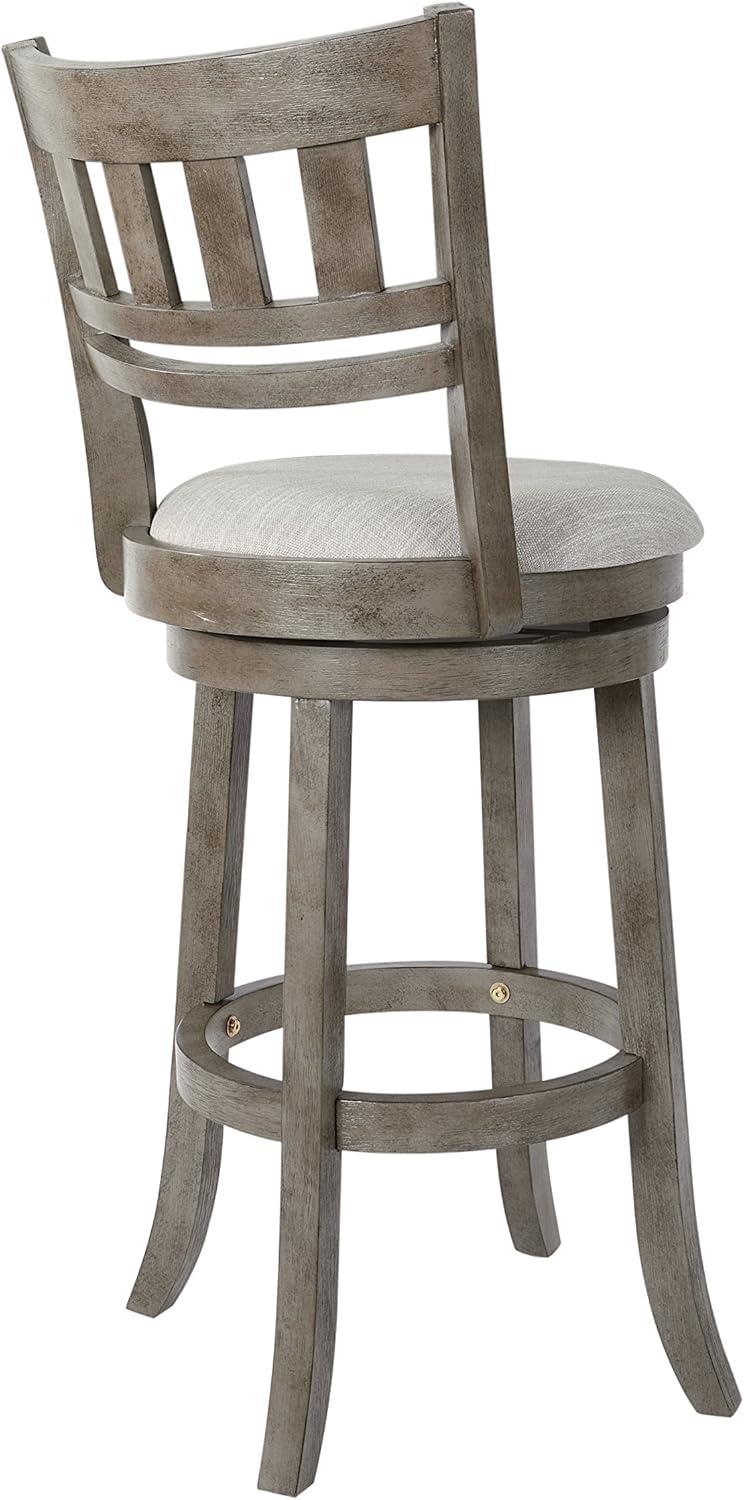 OSP Home Furnishings Wood Swivel Stool (MET12530-AG)