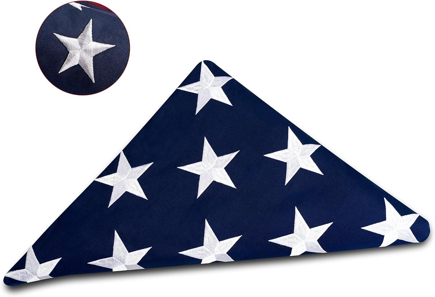 Allied Flag 5 x 9.5 FT Official Memorial Burial American Flag