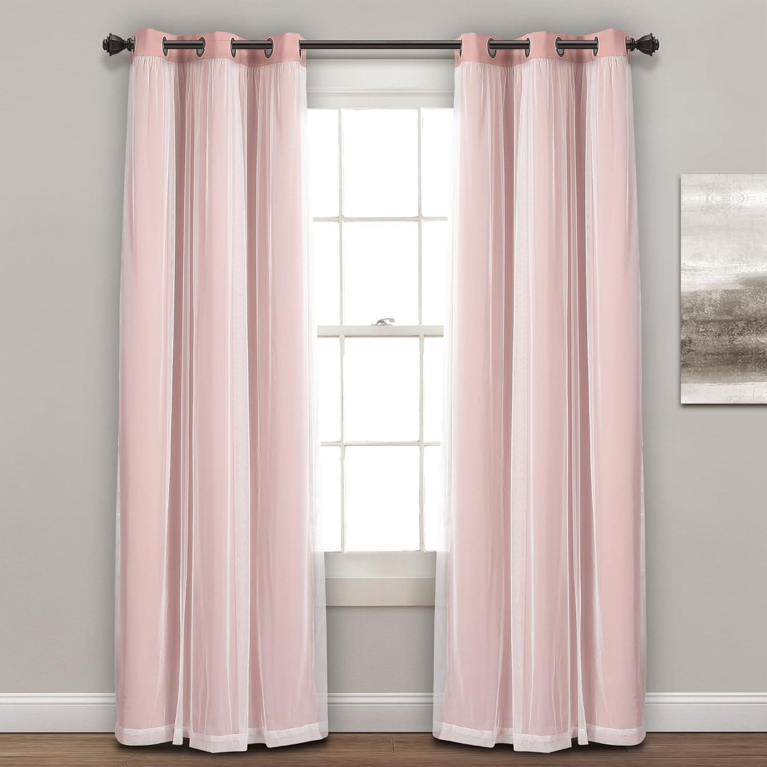 Lush Decor Polyester Blackout Curtain Pair (Set of 2)