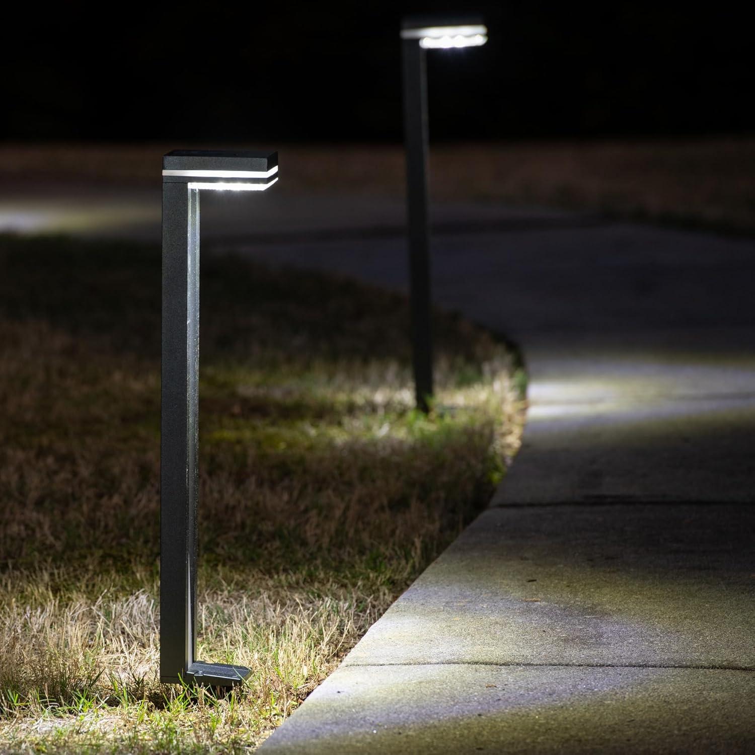 Sentry Modern 60 Lumens Solar Outdoor LED Landscape Pathway Light - 2 Pack