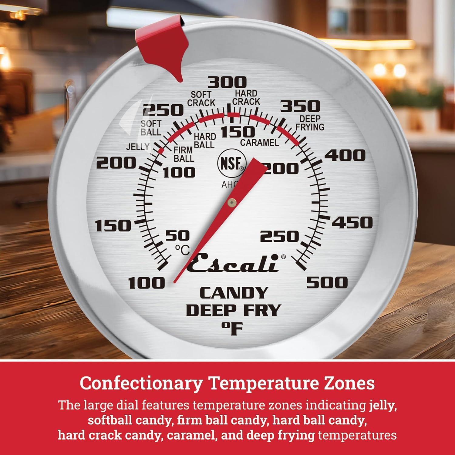 Escali Candy and Deep Fry Dial Thermometer 5.5" Probe