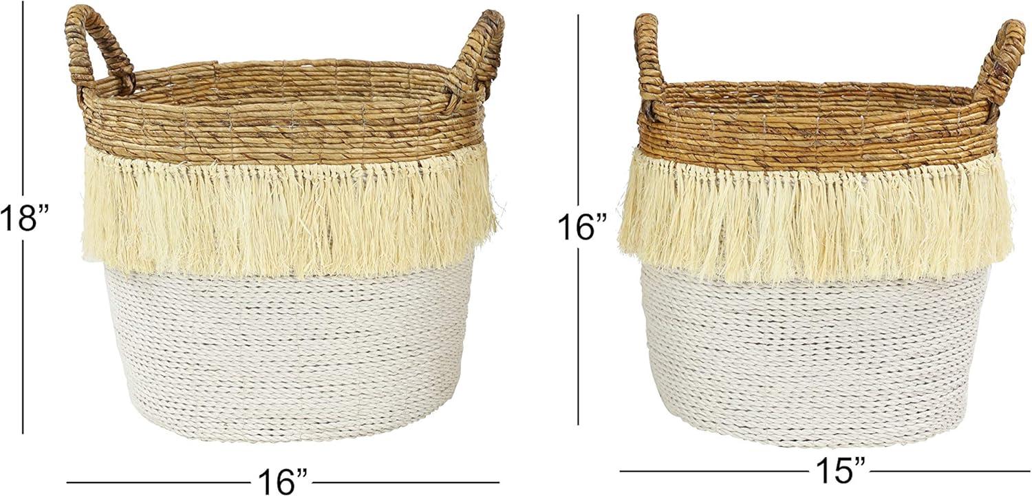 Round 2 Piece Wicker Basket Set