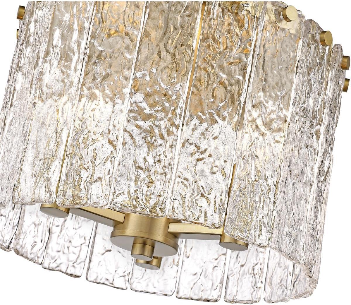 Z-Lite Glacier 3 - Light Flush Mount in  Modern Gold