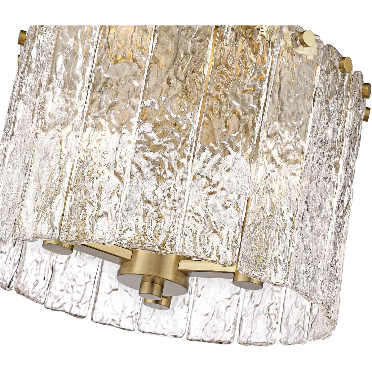 Z-Lite Glacier 3 - Light Flush Mount in  Modern Gold