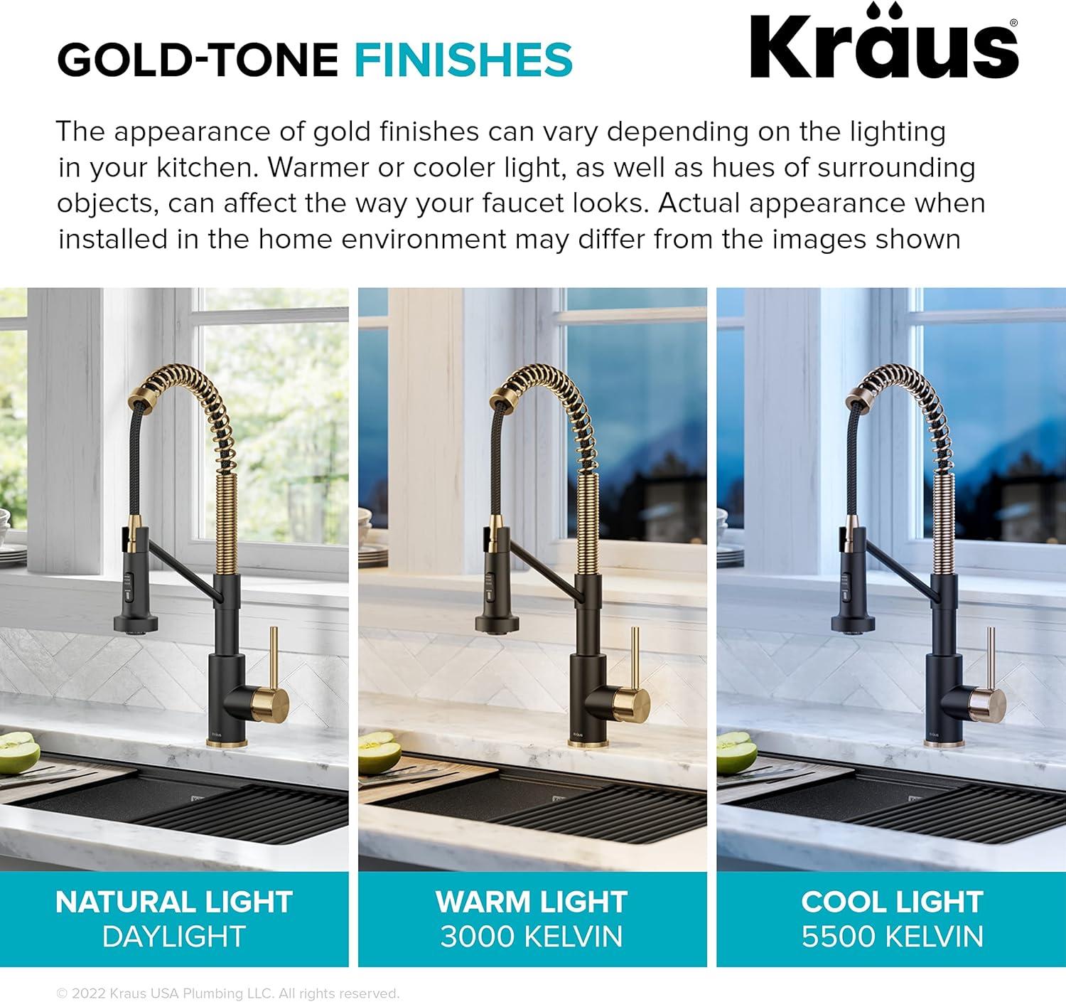 Kraus Bolden Touchless Sensor Commercial Style 2-Function Single Handle Pull-Down Kitchen Faucet