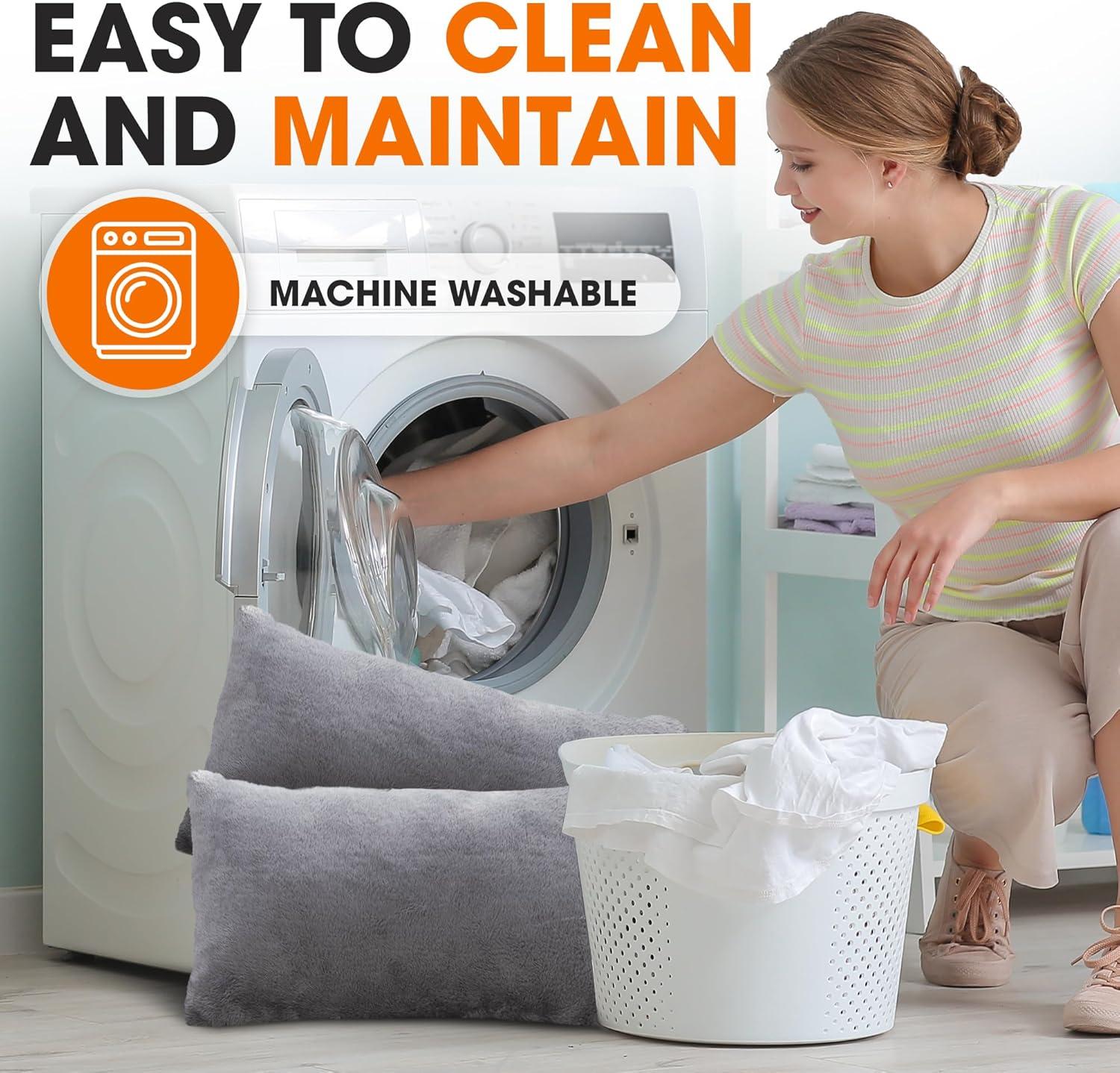 Cheer Collection Reversible Throw Pillow (Set of 2)