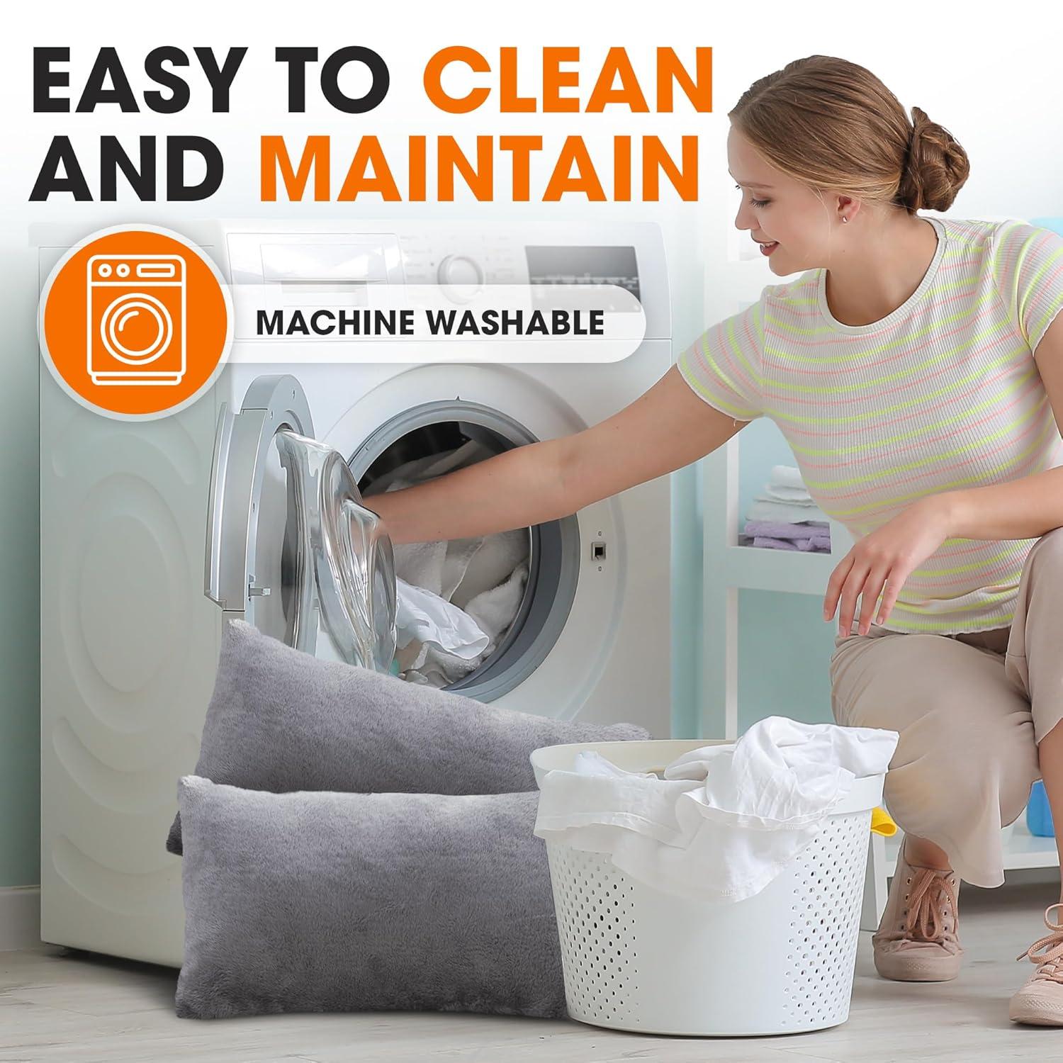 Cheer Collection Reversible Throw Pillow (Set of 2)