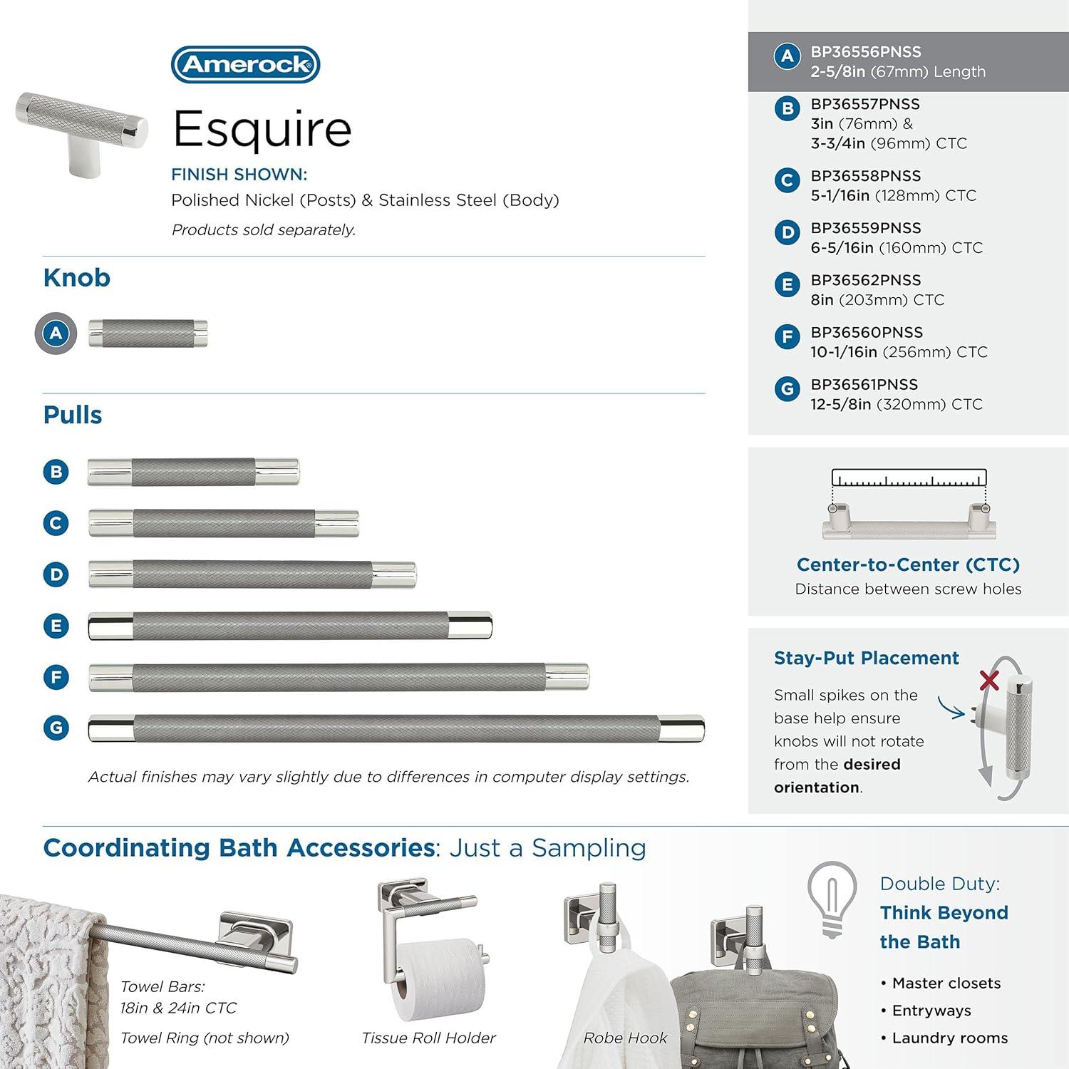 Esquire 2 5/8" Length Bar Knob