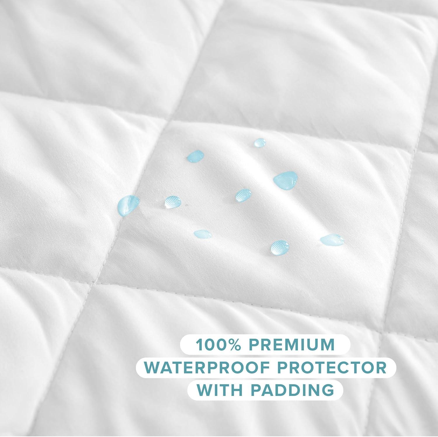 Bare Home Waterproof Quilted Mattress Pad