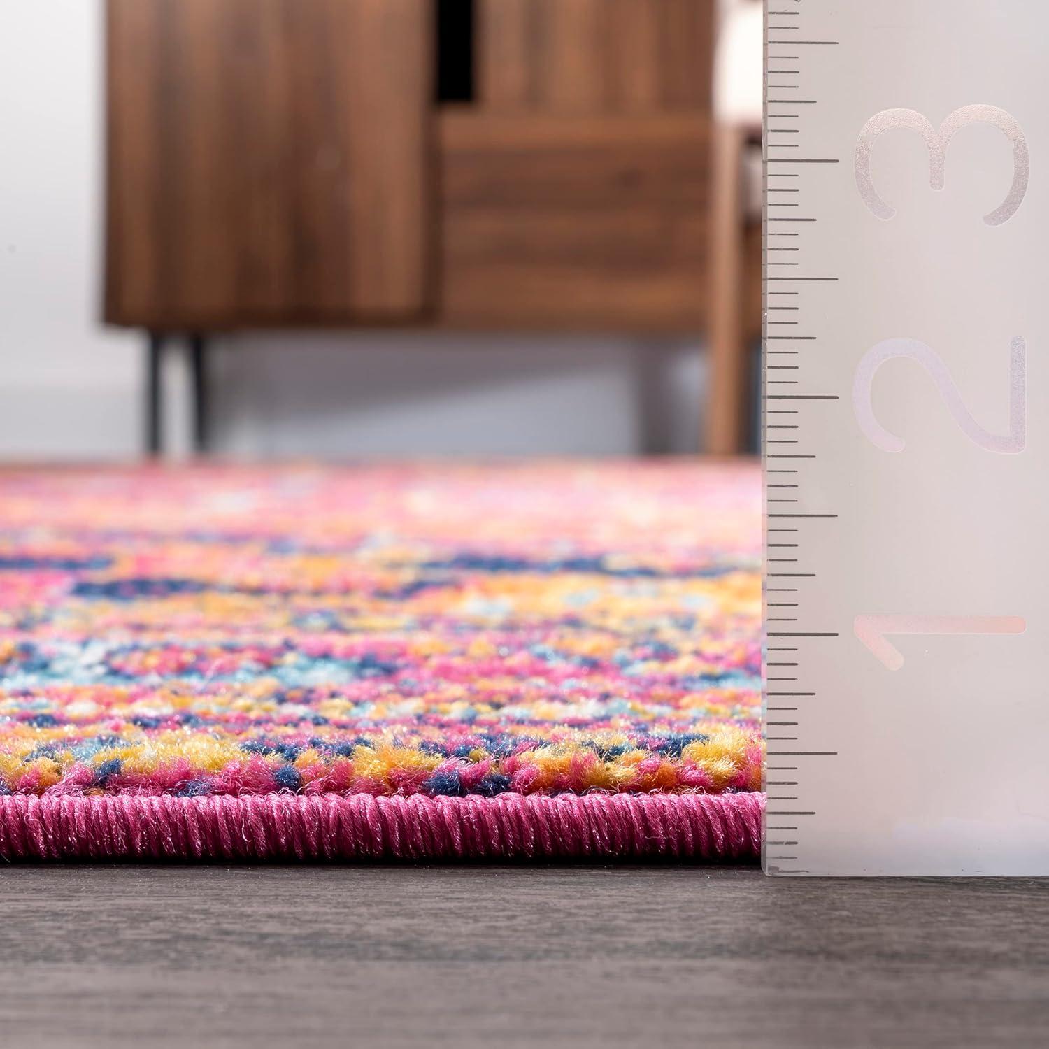 nuLOOM Vonda Fancy Persian Area Rug, 5' x 7' 5", Pink