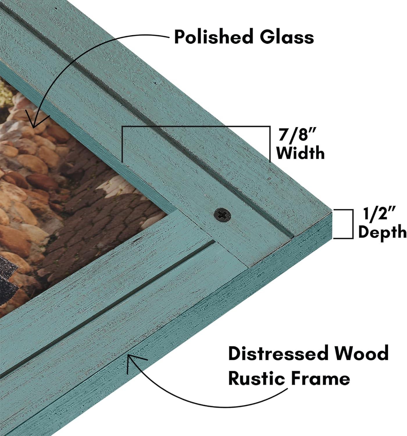 Rustic Picture Frame - Unique Farmhouse Look