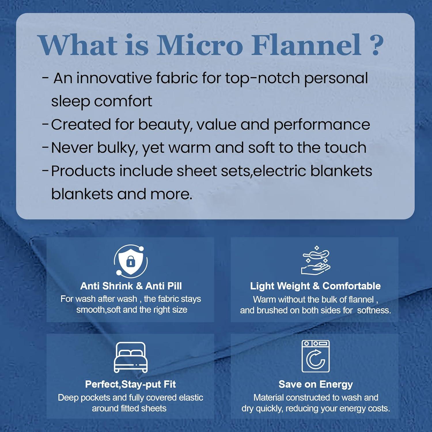 Thermee Micro Flannel Full/Queen Size Blankets, Lightweight All Seasons Cozy Blanket, Throw Blankets for Home and Living Room, Comfy & Soft Blanket for Couch, Machine Wash, No Pilling - Acorn