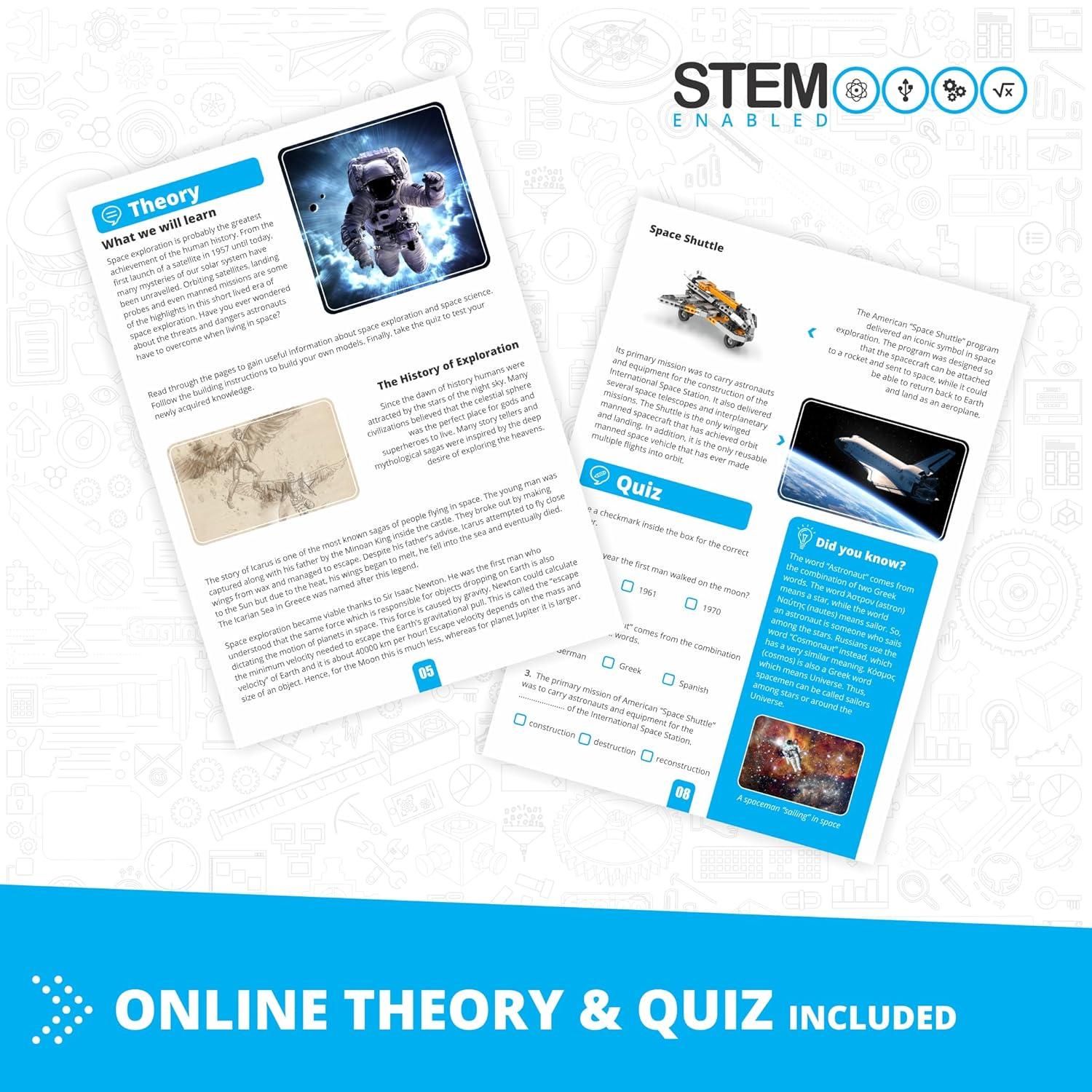 Engino- Inventor STEM Toys, Space Shuttle Kit, Construction Toys for Kids 9+