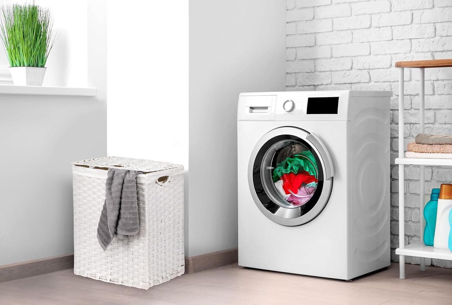 Handwoven Rectangle Laundry Hamper