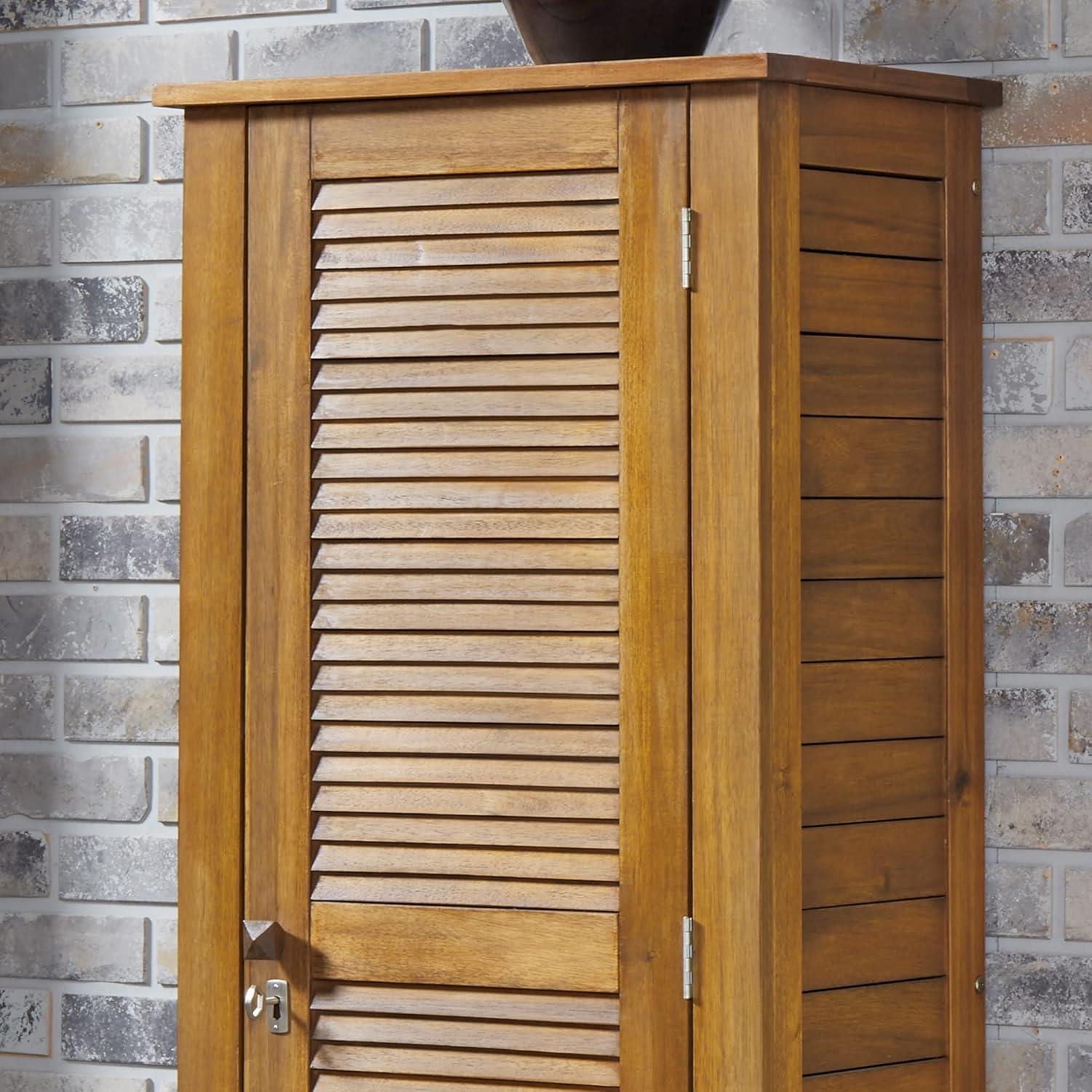 Homestyles Maho Brown Wood Storage Cabinet