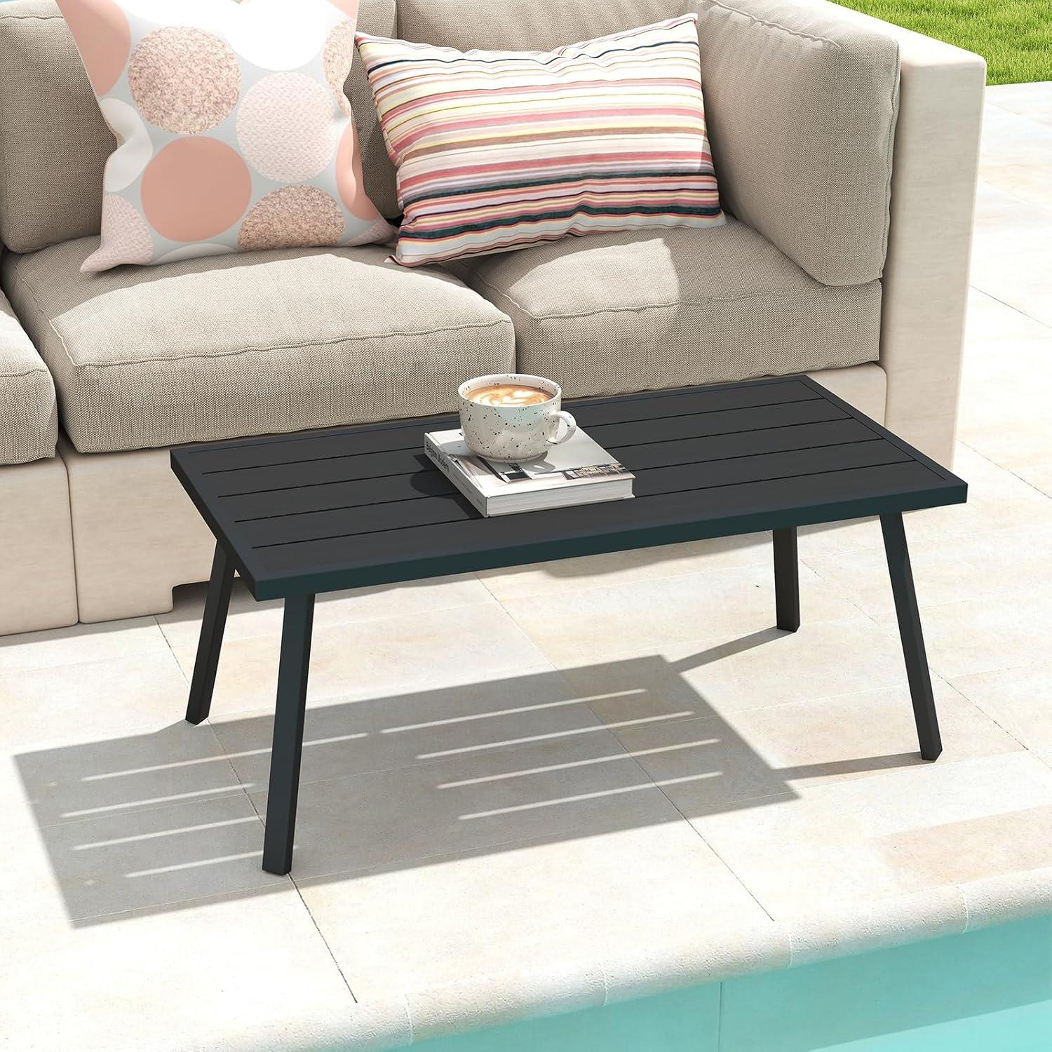 George Oliver Small Metal Outdoor Coffee Side Table