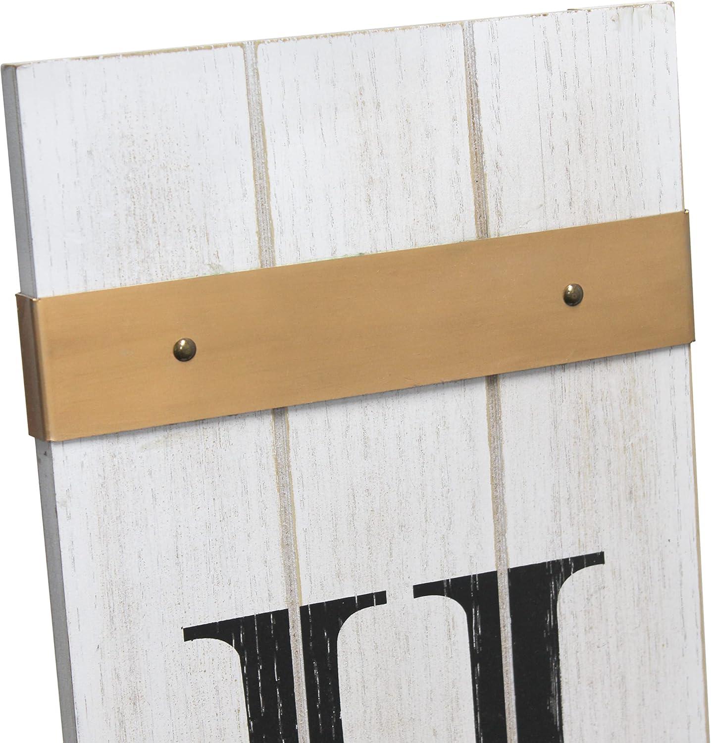 Sumrall UV Resistant Wood Text & Numbers Wall Decor