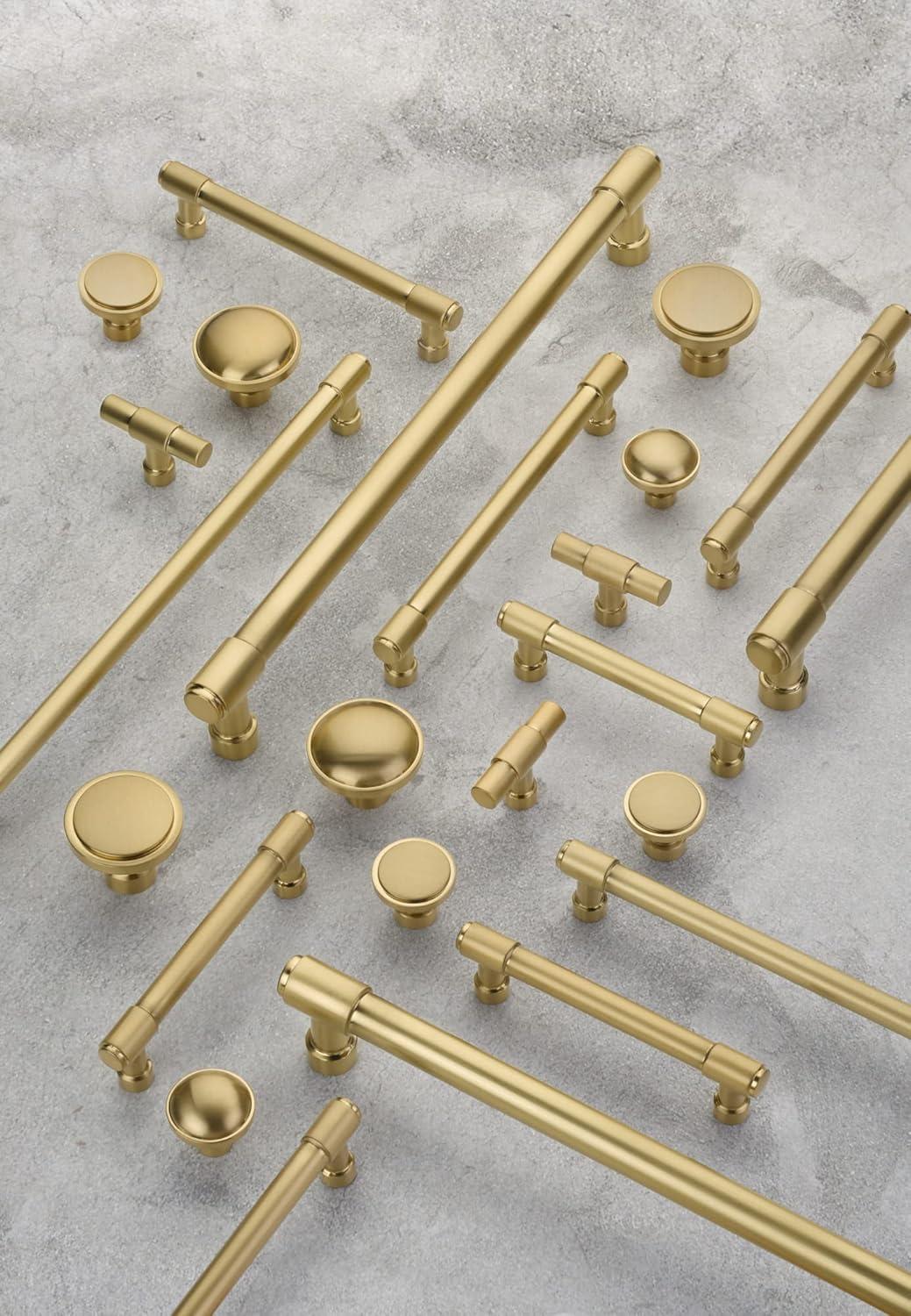 Satin Brass 18" Modern Industrial Appliance Pull