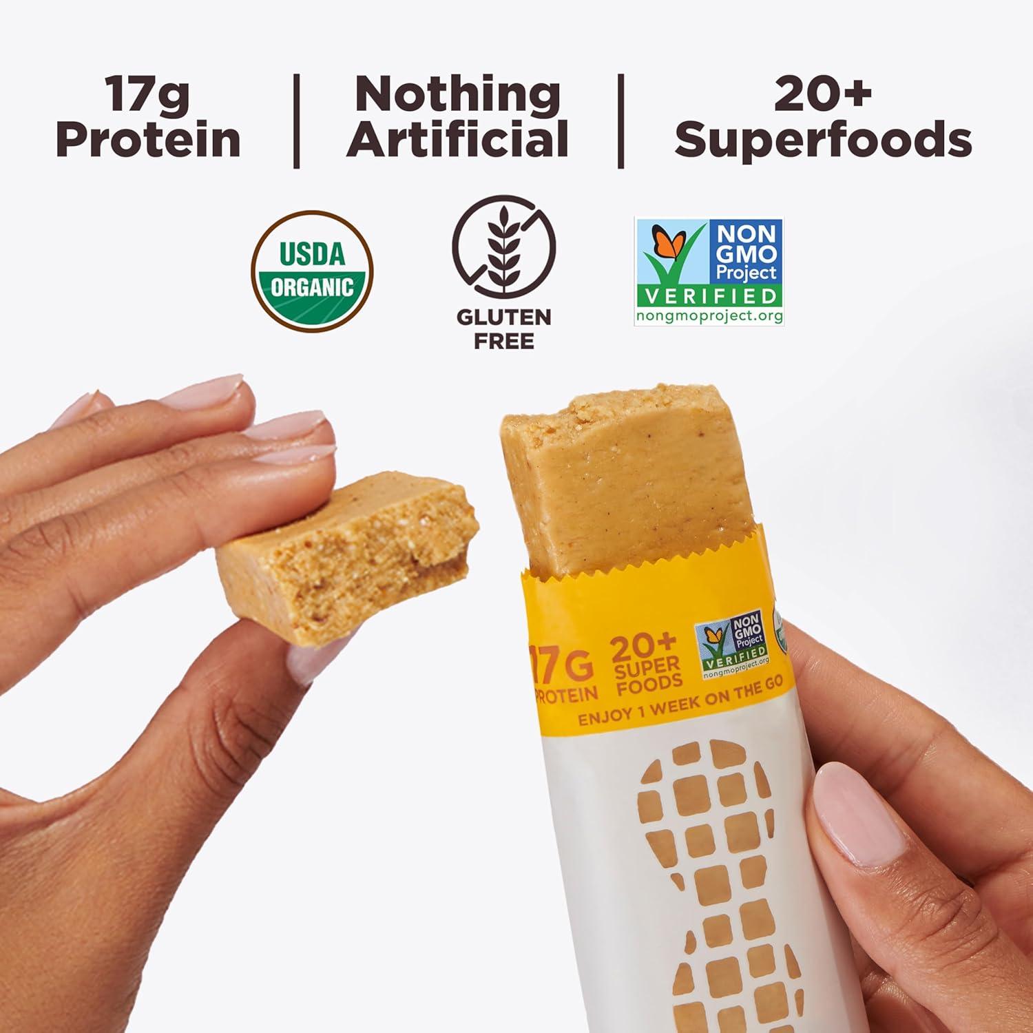 Organic Peanut Butter High Protein Meal Replacement Bars