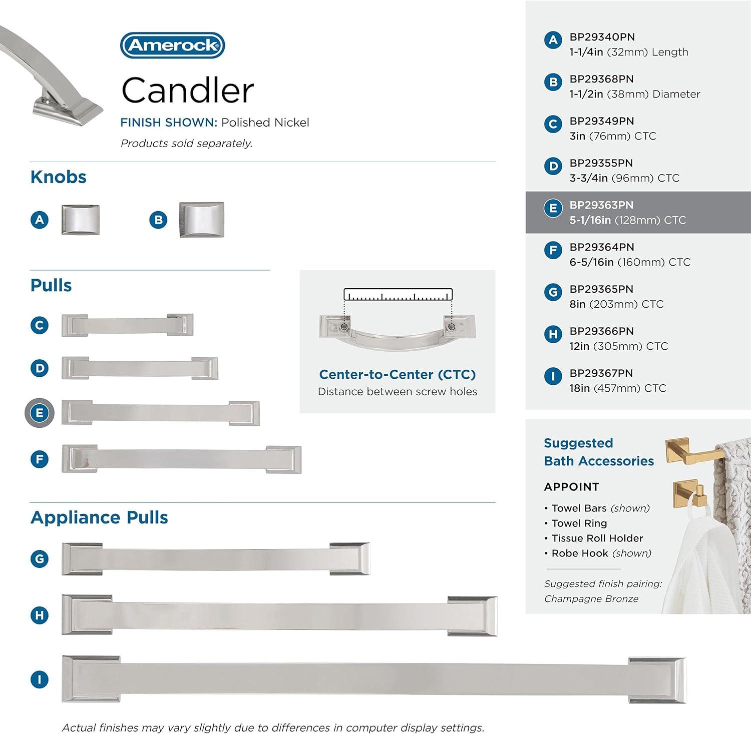 Amerock Candler Cabinet or Drawer Pull