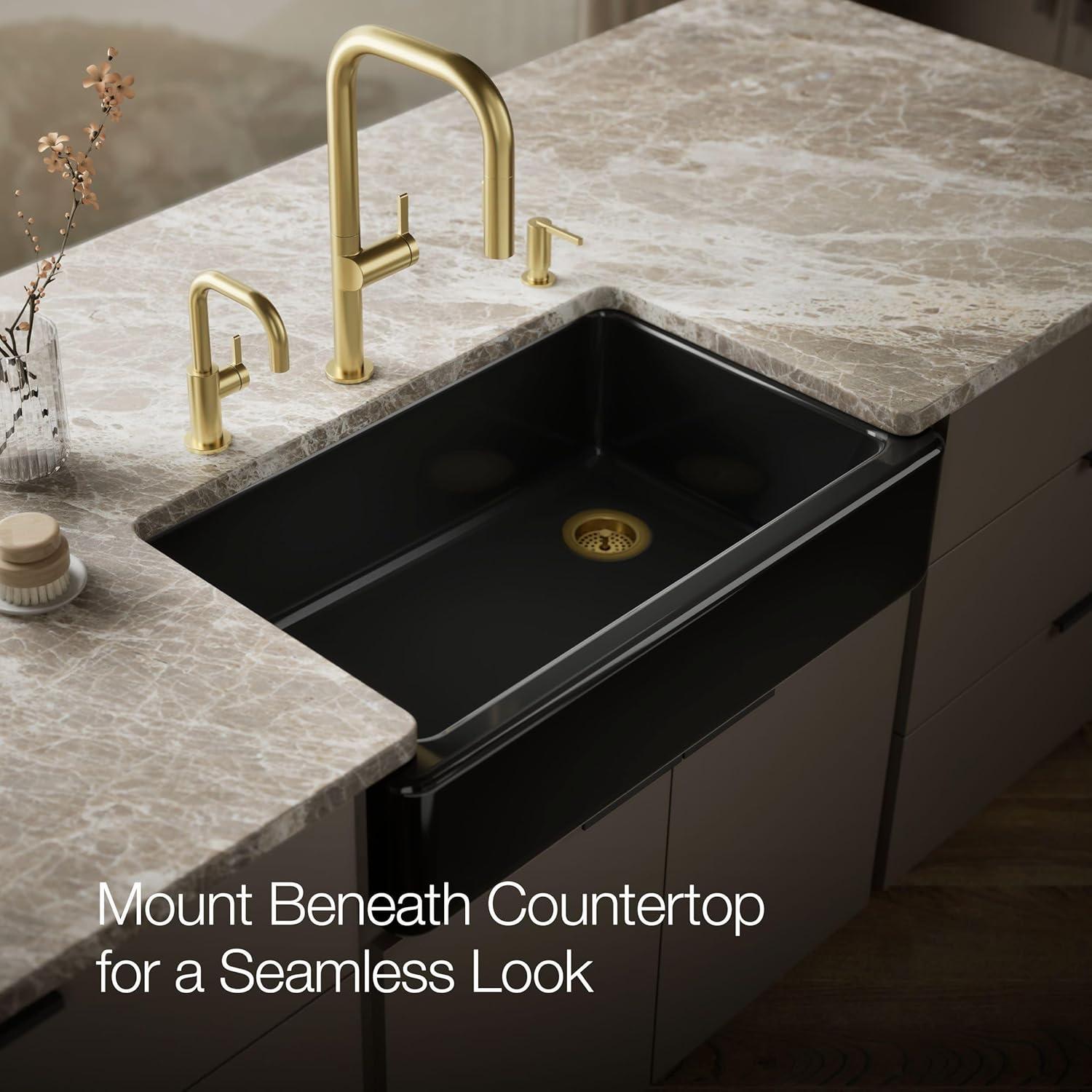 Whitehaven® Self-Trimming 36" L x 22" W Farmhouse Kitchen Sink