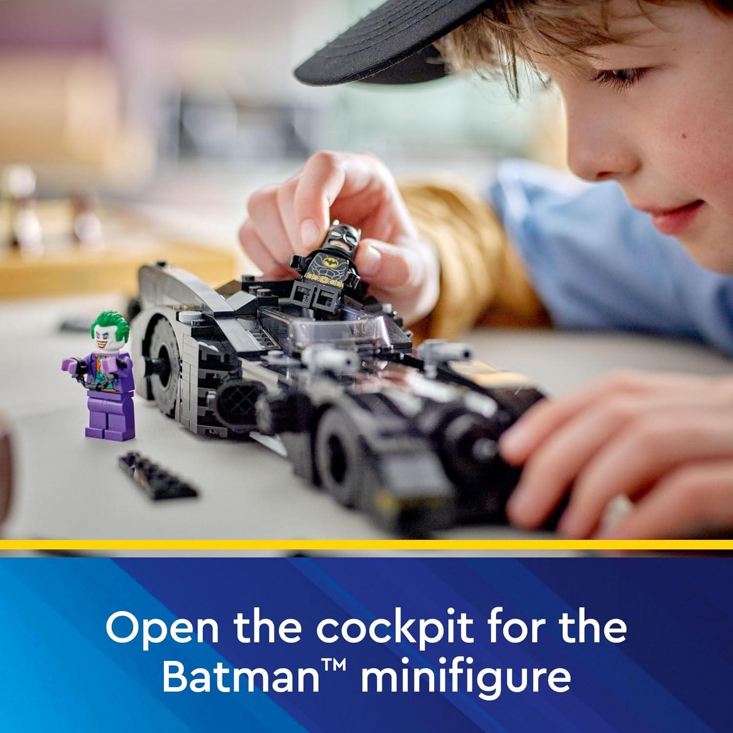 LEGO DC Batmobile: Batman vs. The Joker Chase 76224 Building Toy Set, this DC Super Hero Toy Features Batman's Iconic Vehicle with Weapons and a Minifigure Compatible Cockpit, DC Gift for 8 Year Olds