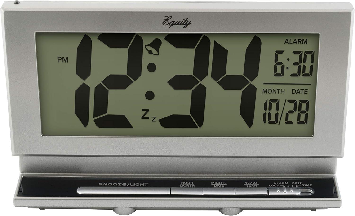 Equity 2 inch LCD Digital Alarm Clock with Night Vision, Model #30041