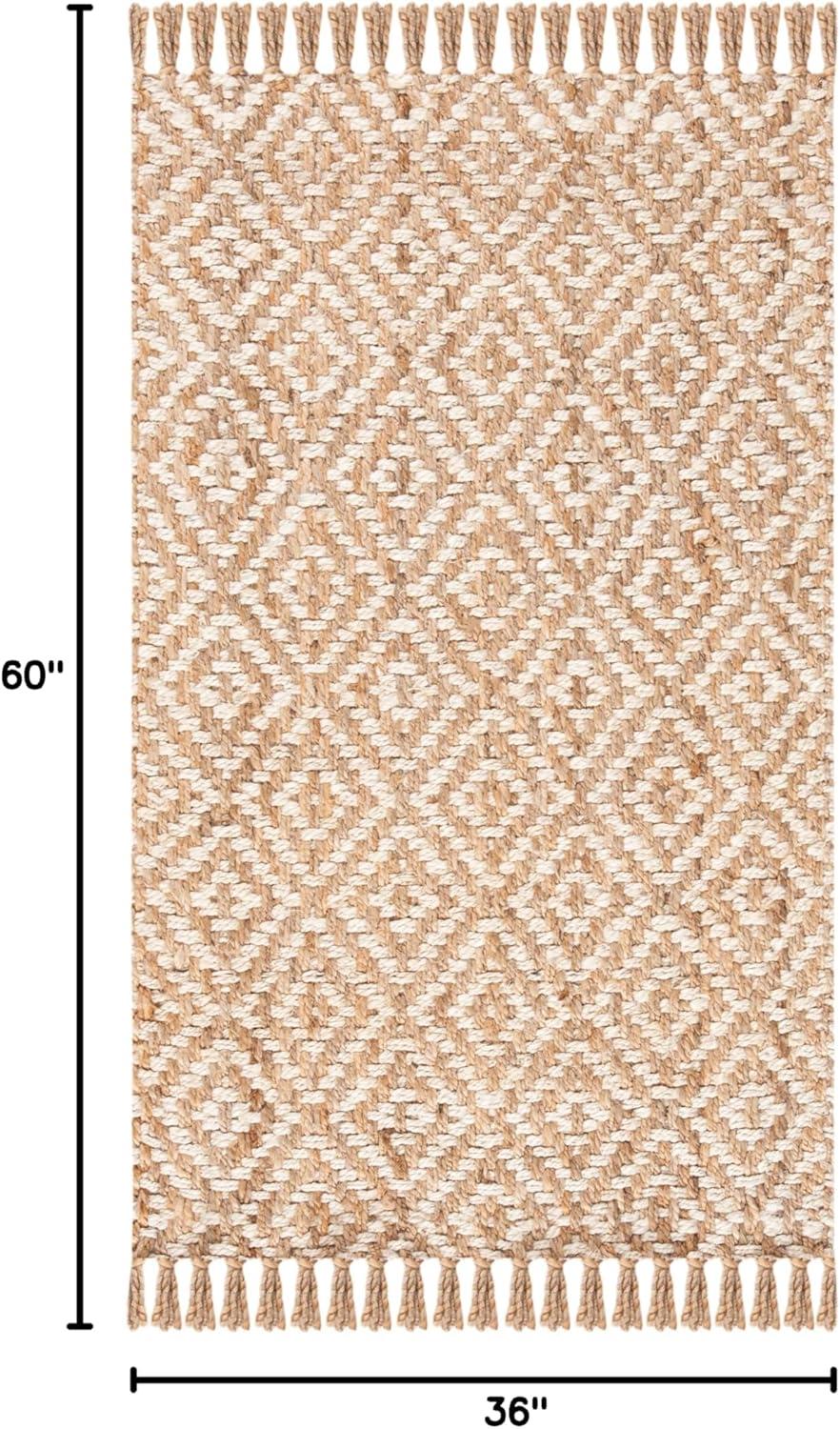 Natural Fiber NF450 Hand Woven Area Rug - Natural/Ivory - 3'x5' - Safavieh.