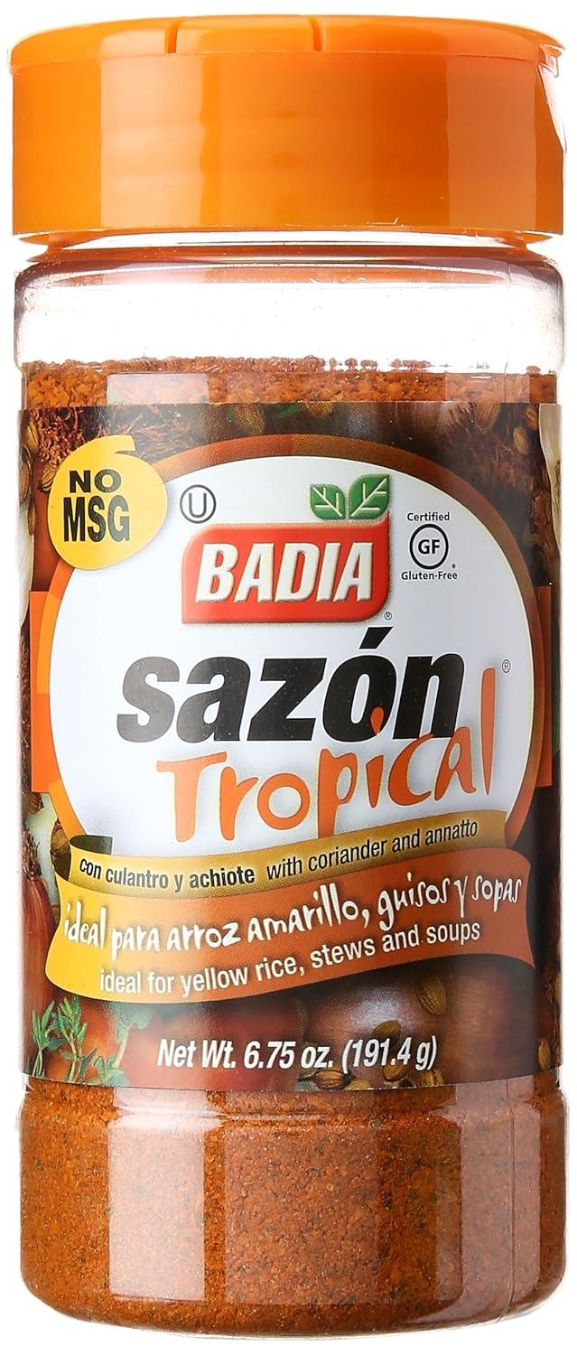 Badia Sazon Tropical With Coriander And Annato, 6.75 oz